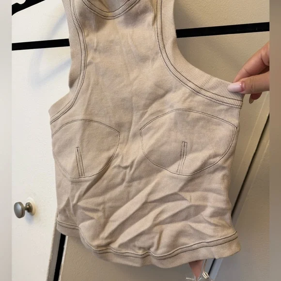 NWT Orseund Iris RACERBACK SPORT TANK OFF-WHITE - Picture 5 of 9